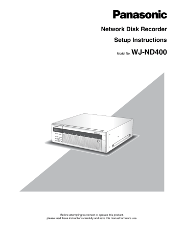 Network Disk Recorder Setup Instructions | Manualzz