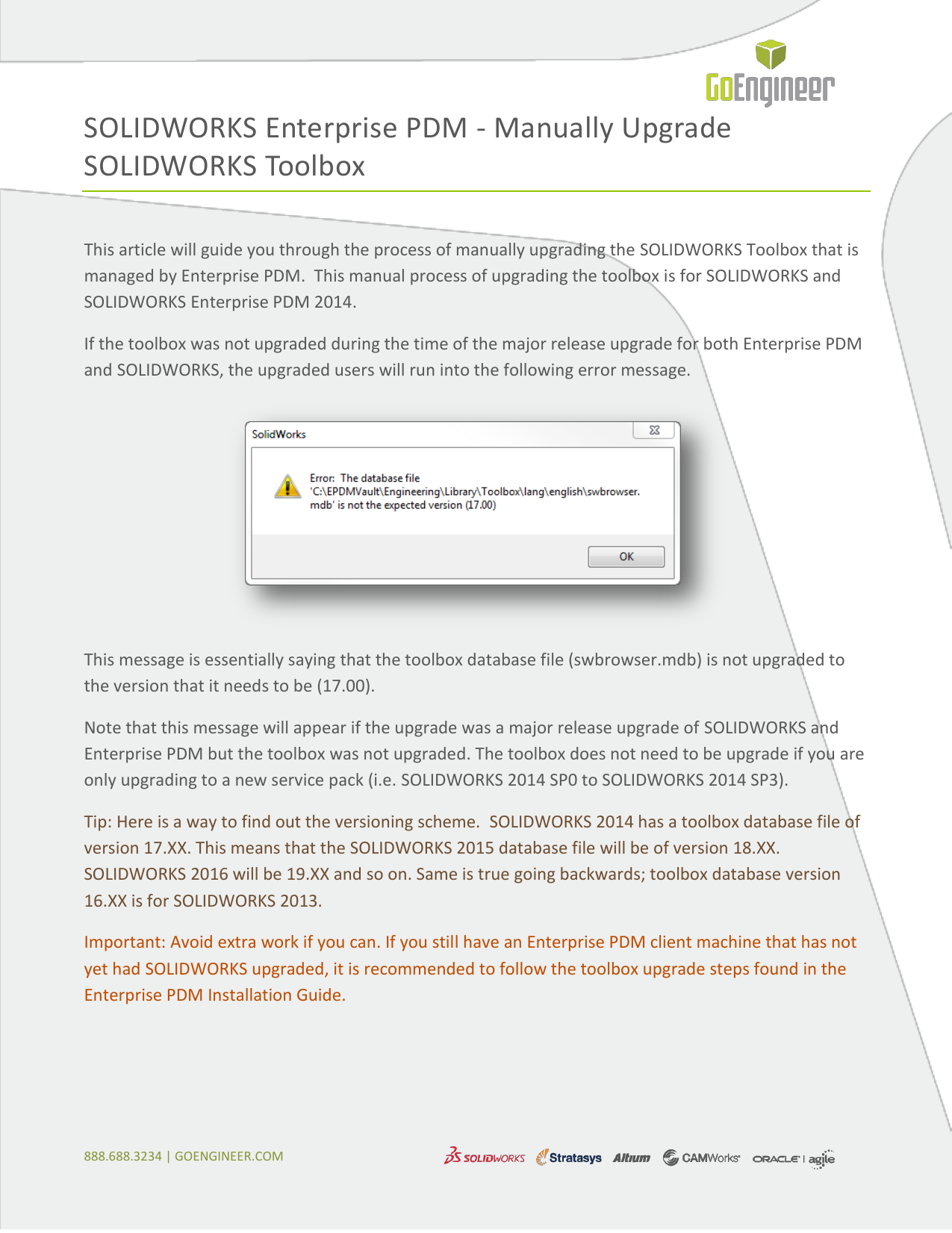 solidworks toolbox is not installed