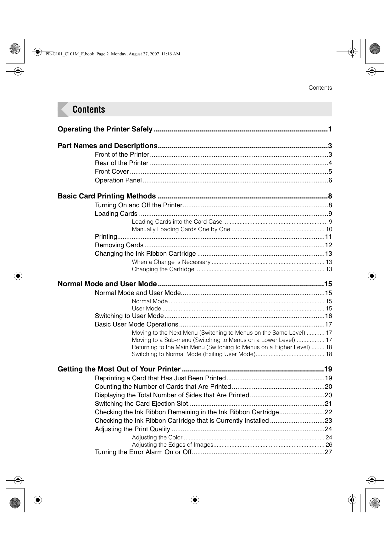 nisca-pr-c101-user-guide-southeast-id-manualzz