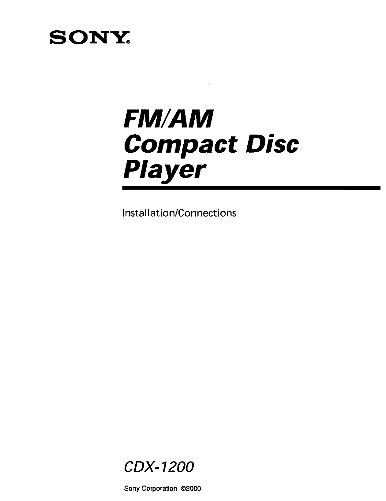 Sony Cdx Gt260mp Wiring Diagram