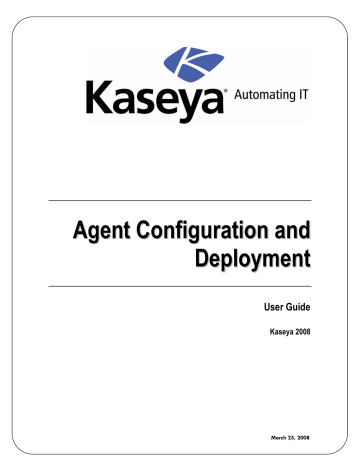 kaseya agent what does it do