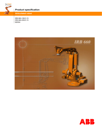 IRB 660 Product Spedification 3HAC023932 | Fastening holes robot base