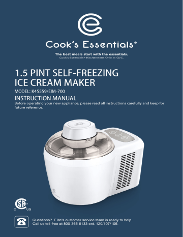 Cook's essentials K45559 Instruction manual | Manualzz