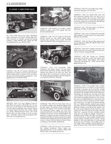 Classifieds Classic Car Club Of America Manualzz