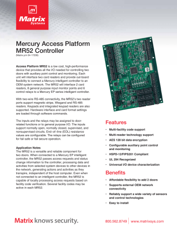 MR52 Controller | Manualzz