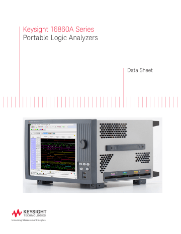 Keysight 16860A Series Portable Logic Analyzers | Manualzz