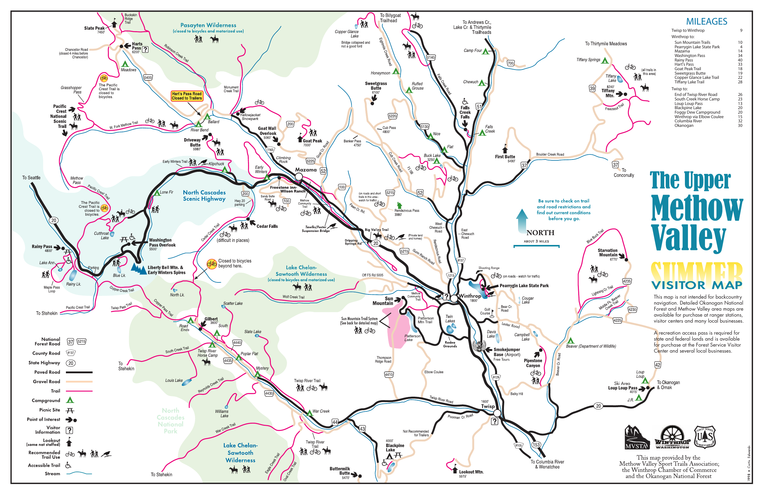 Map Of Winthrop Washington Map Front 2013   Winthrop Washington | Manualzz