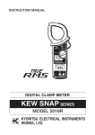 Kewtech KEW2016R Instruction manual