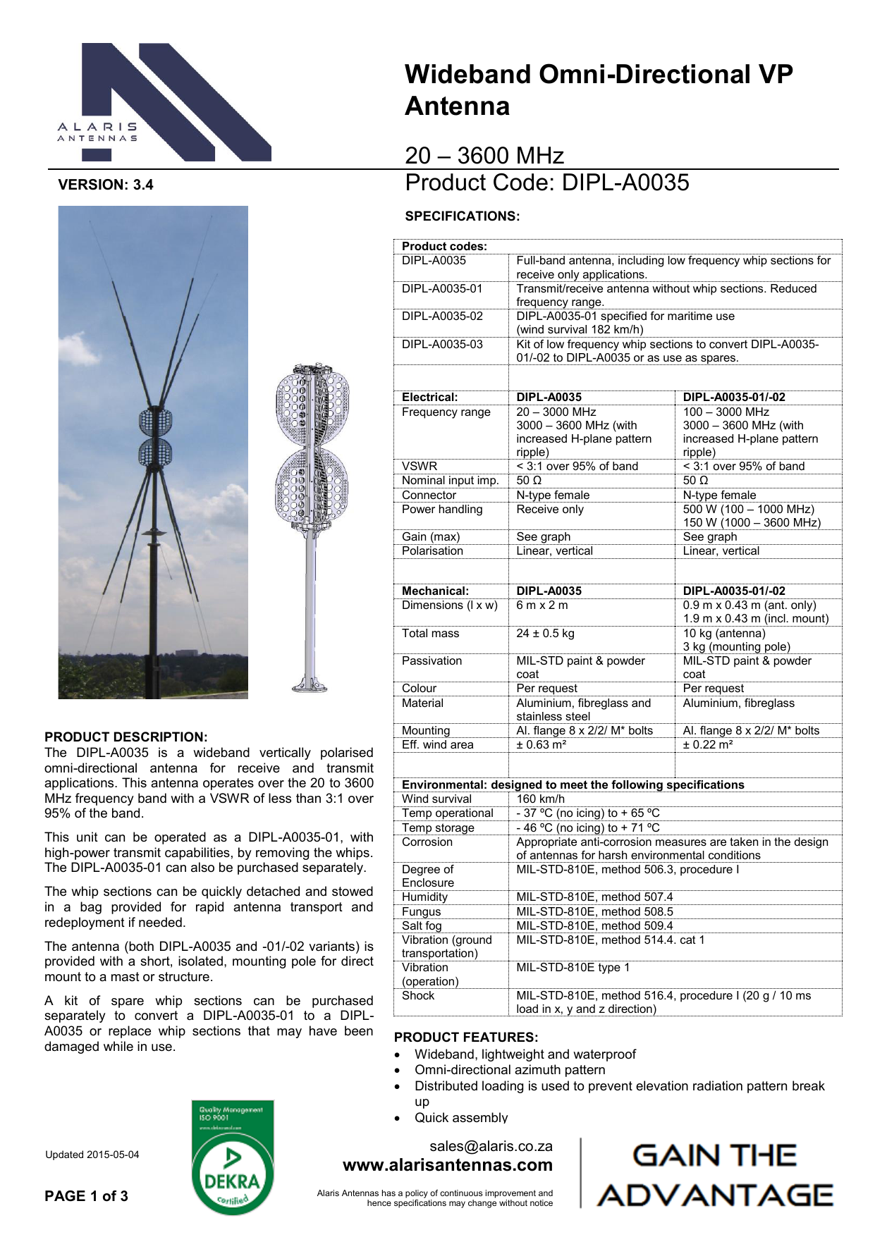 Wideband Omni Directional Vp Antenna Manualzz