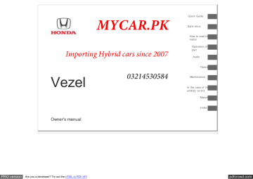 Honda Vezel Owner's Manual | Manualzz