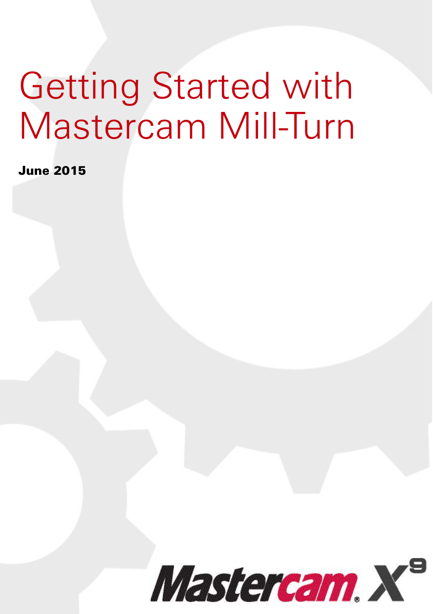 mastercam x9 tutorial pdf