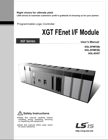 Lsis Xgl Efmfb User Manual Manualzz