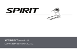 Spirit Fitness XT 385 OWNER&rsquo;S MANUAL