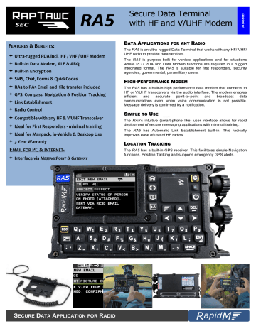 Secure Data Terminal With Hf And V Uhf Modem Manualzz