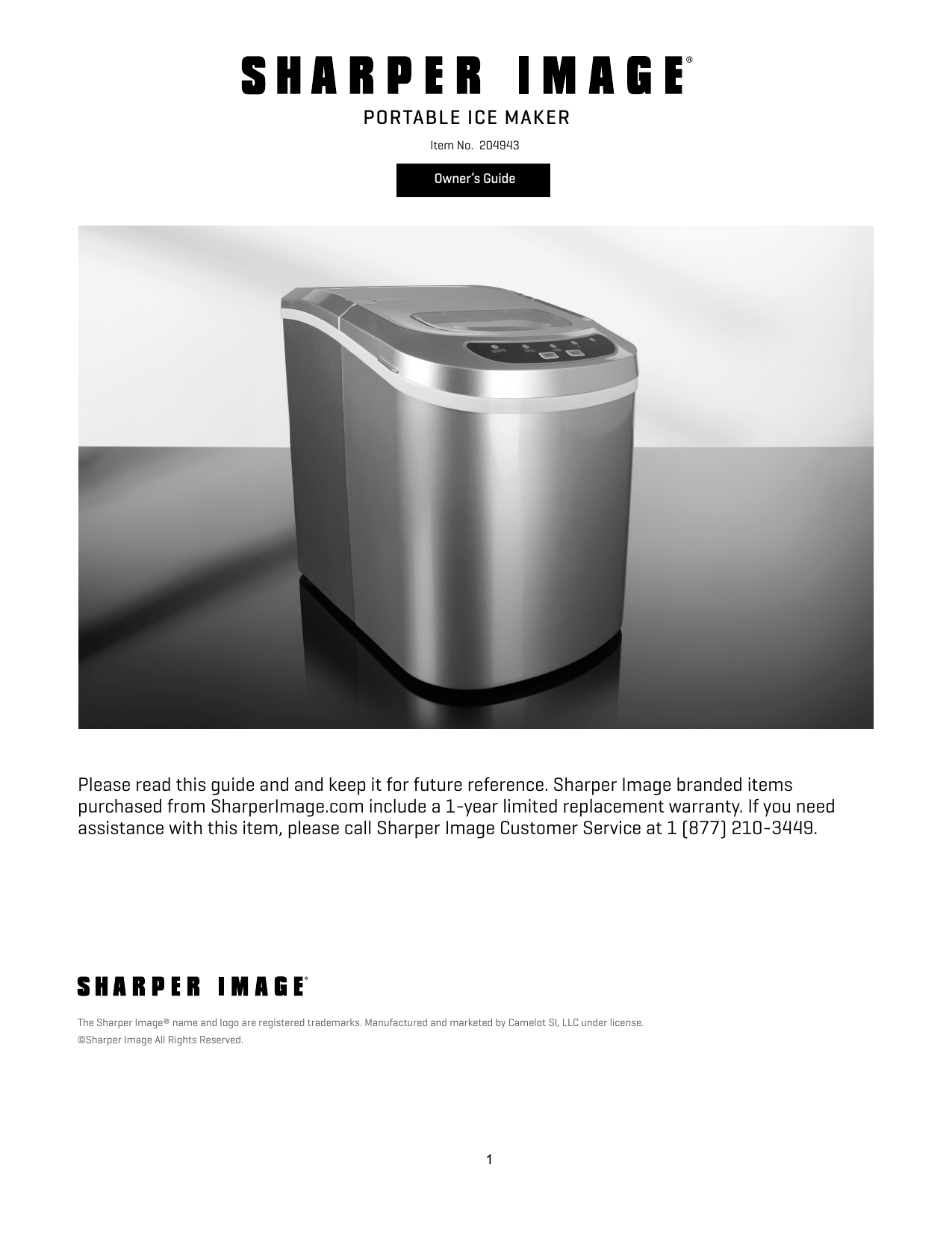 Portable Ice Maker by Sharper Image @