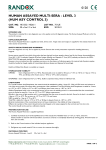 Randox Human Assayed Multi-sera Level 3 (HUM ASY CONTROL 3) Instruction Manual