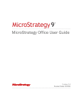 MicroStrategy Office User Guide | AI Chat &amp; PDF Download