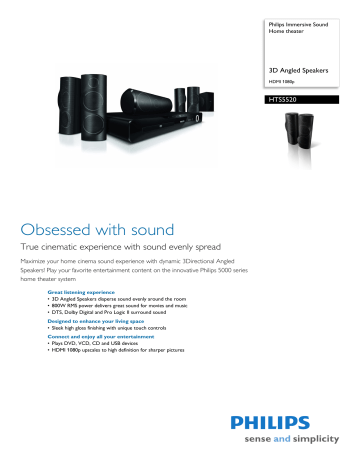 HTS5520/12 Philips Home theater | Manualzz