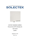 Solectek SkyWay-Essence ES700 PTP Wireless Kit User Guide