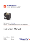 Servomex Paracube Premus Oxygen Sensor Module Instruction Manual