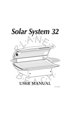 sunquest tanning bed manuals