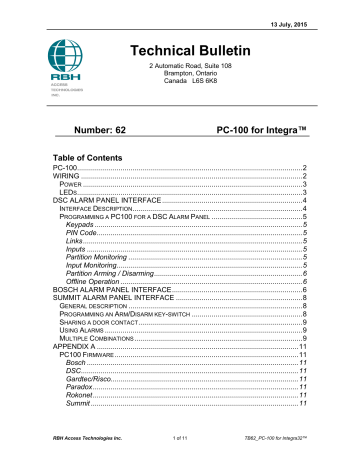 pc interface for dsc alarm panel