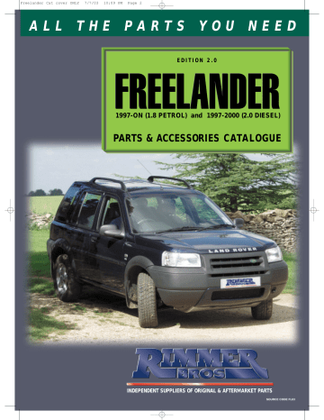 freelander 2 parts catalogue