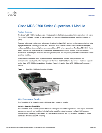 Cisco MDS 9700 Series Supervisor | Manualzz