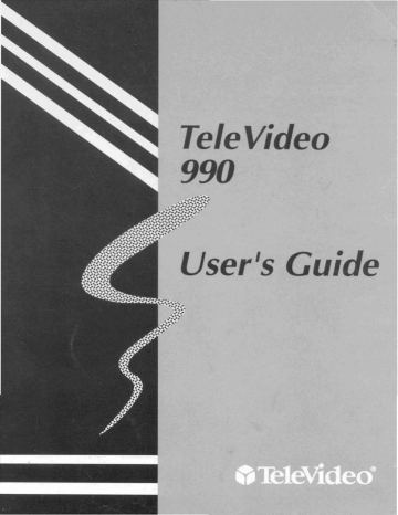 Televideo 990 Users Guide