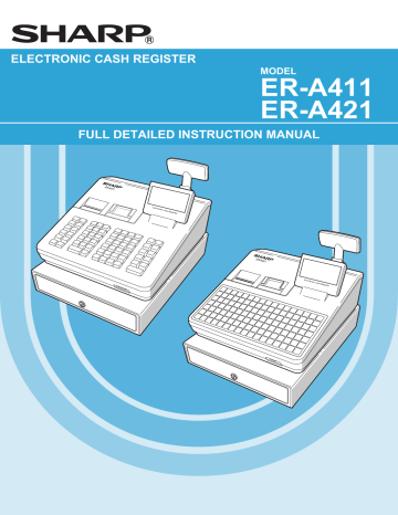 Sharp ERA421 Cash Register Instruction manual | Manualzz