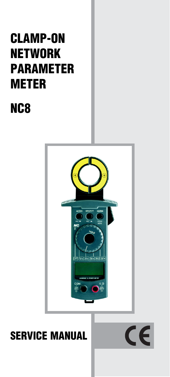 Clamp On Network Parameter Meter Nc8 Manualzz