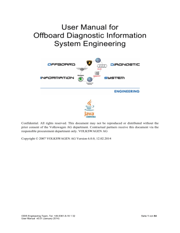 User Manual for Offboard Diagnostic Information System Engineering | Manualzz