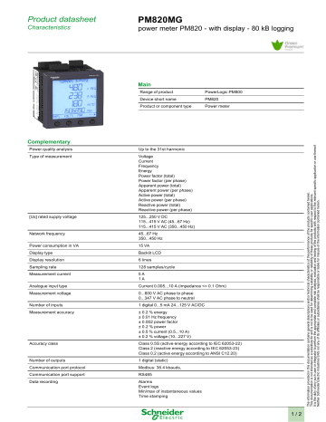 PM820MG | Manualzz