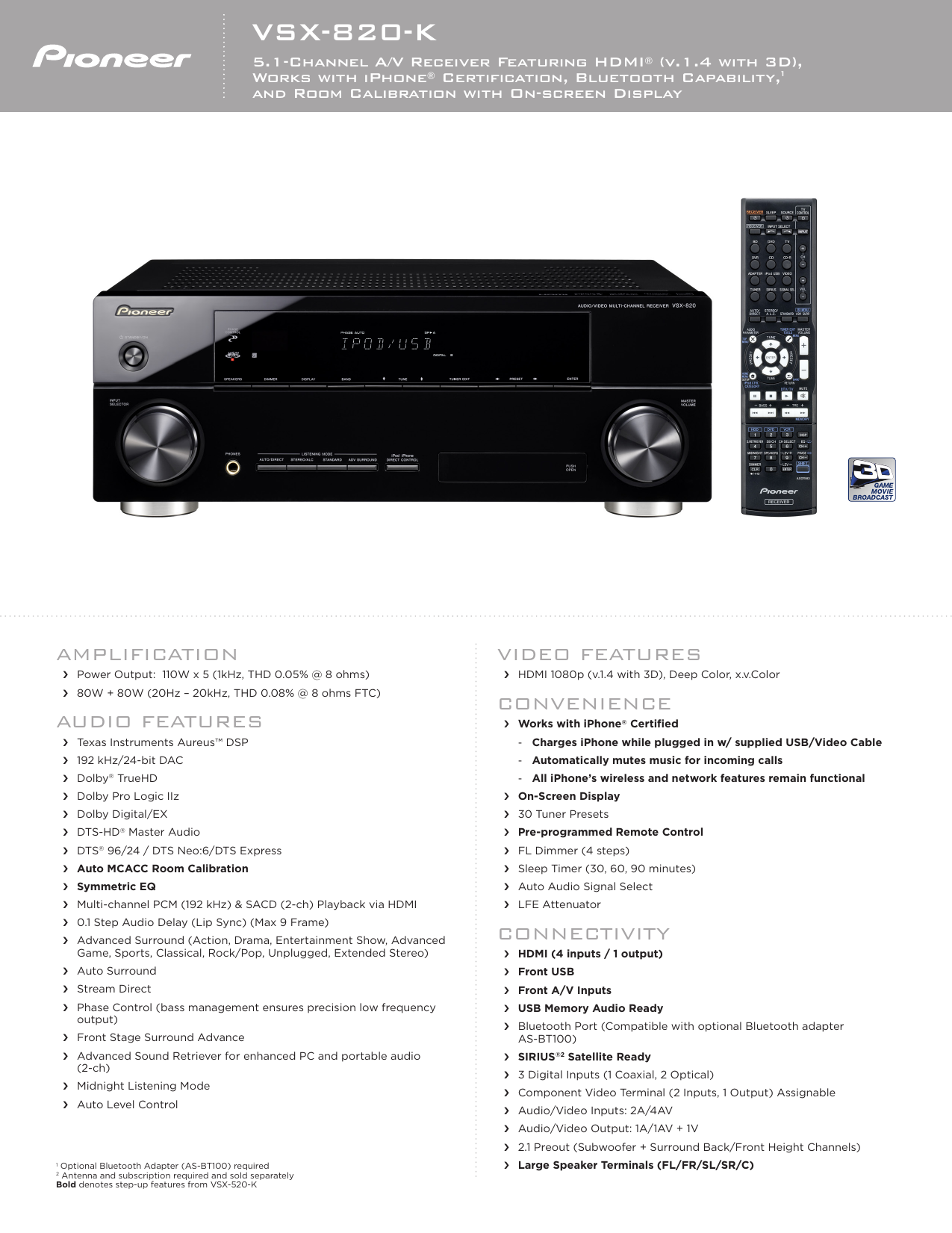 Pioneer Vsx0k Quick Specs Manualzz