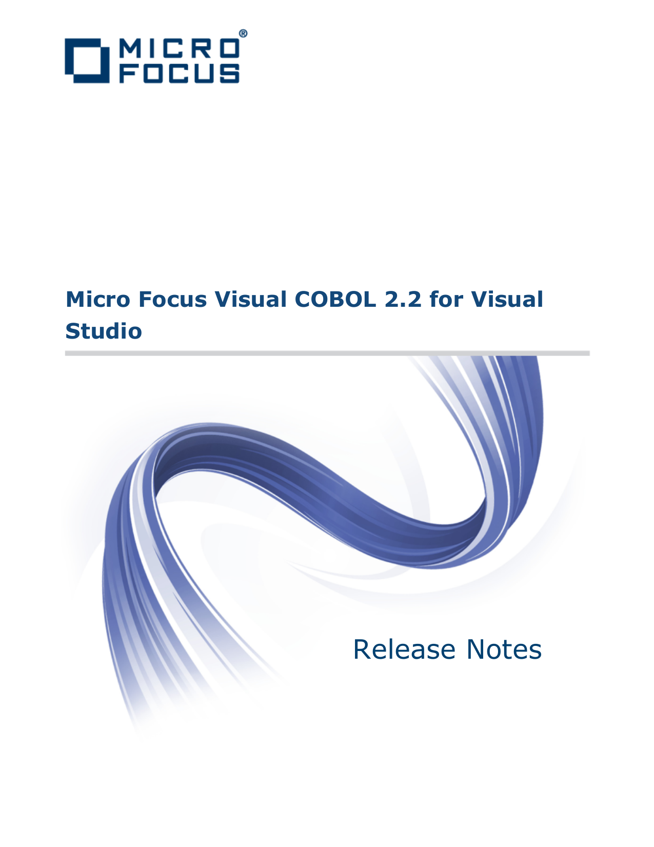 Micro Focus Visual COBOL  for Visual Studio Release Notes | Manualzz