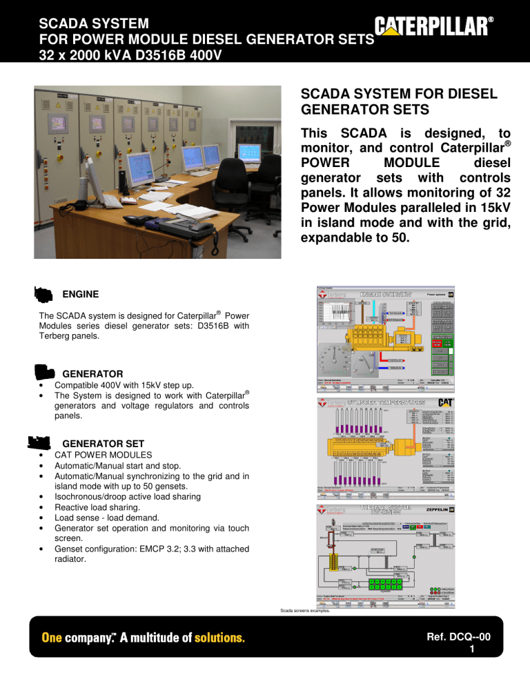 SCADA SYSTEM FOR POWER MODULE DIESEL GENERATOR | Manualzz