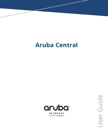 Aruba Central User Guide | Manualzz