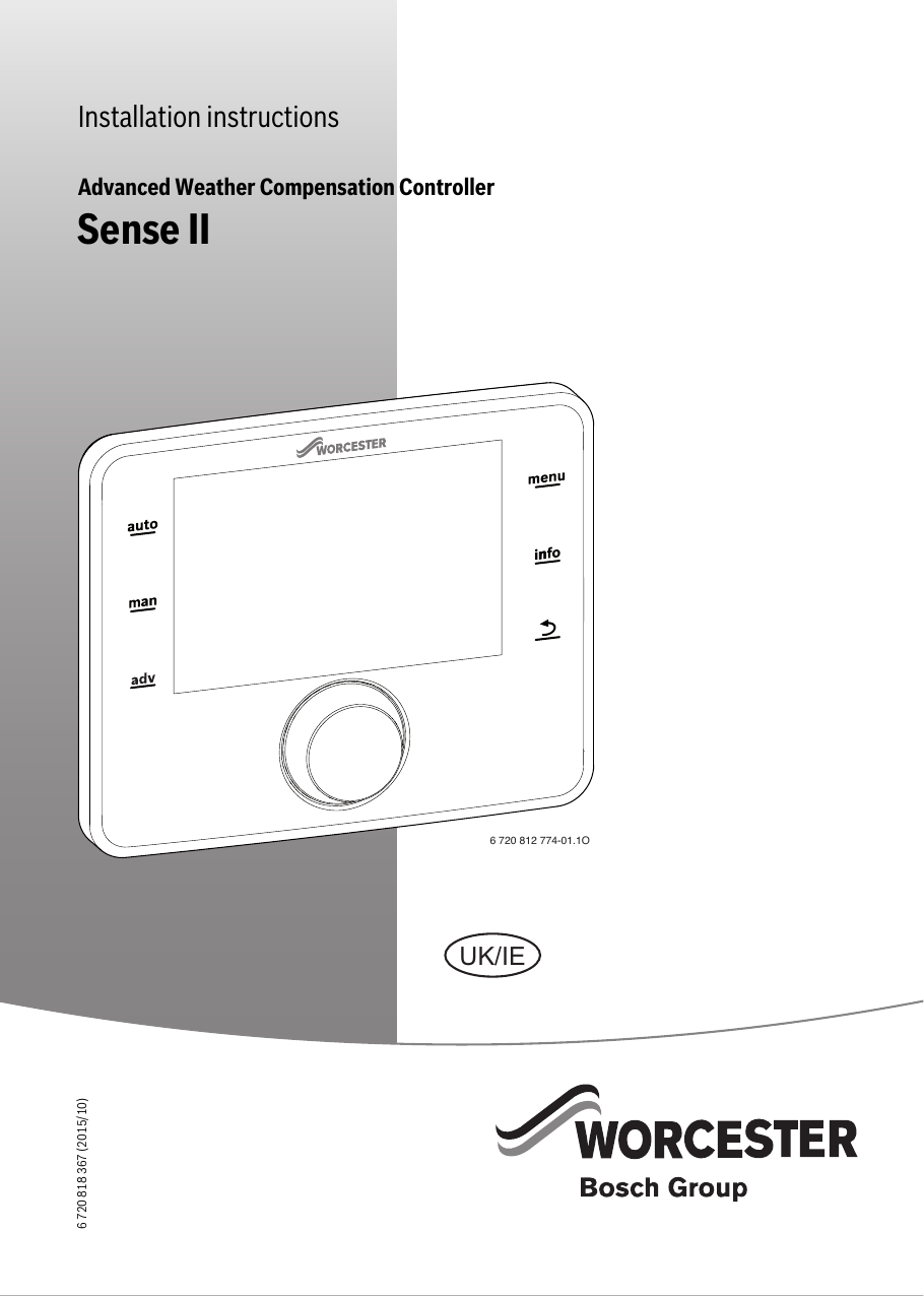 Sense Ii Worcester Bosch Group Manualzz