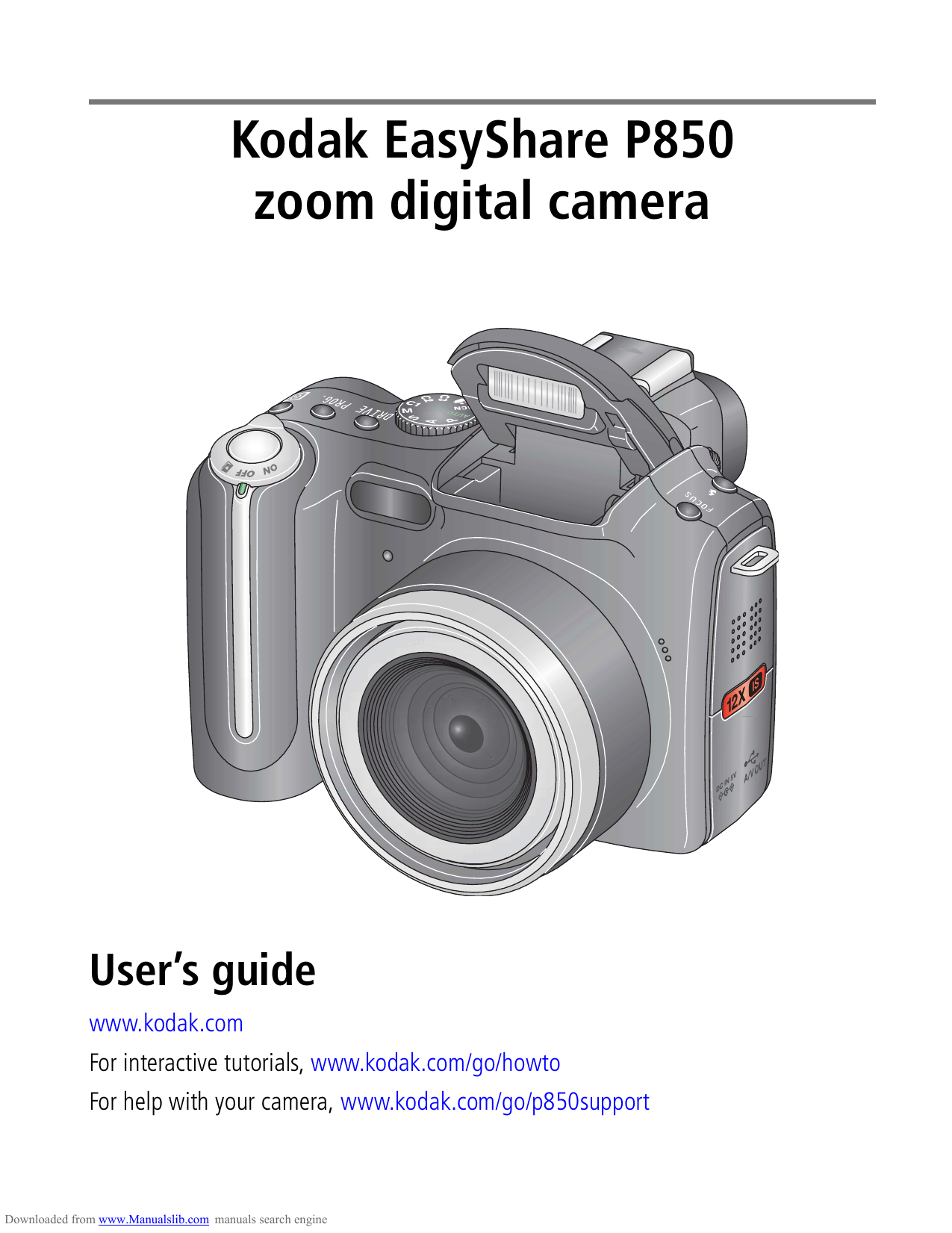 Kodak EasyShare P850 Zoom User manual Manualzz