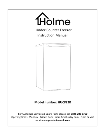 home HUCFZ2B Instruction manual | Manualzz
