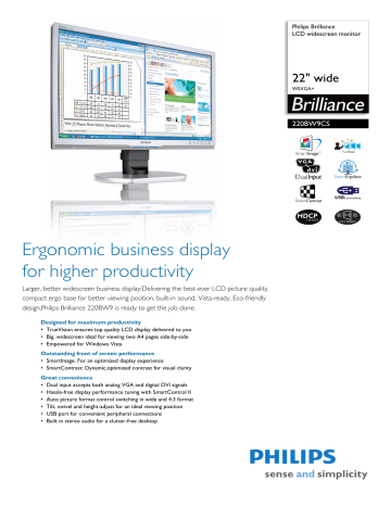 Philips LCD widescreen monitor - PC 