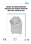 D&uuml;rr Dental Praxis compressor Bulle 3610-01, 3611-01, 3620-51 Instructions
