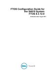 Dell Force10 S4810 System Configuration Guide