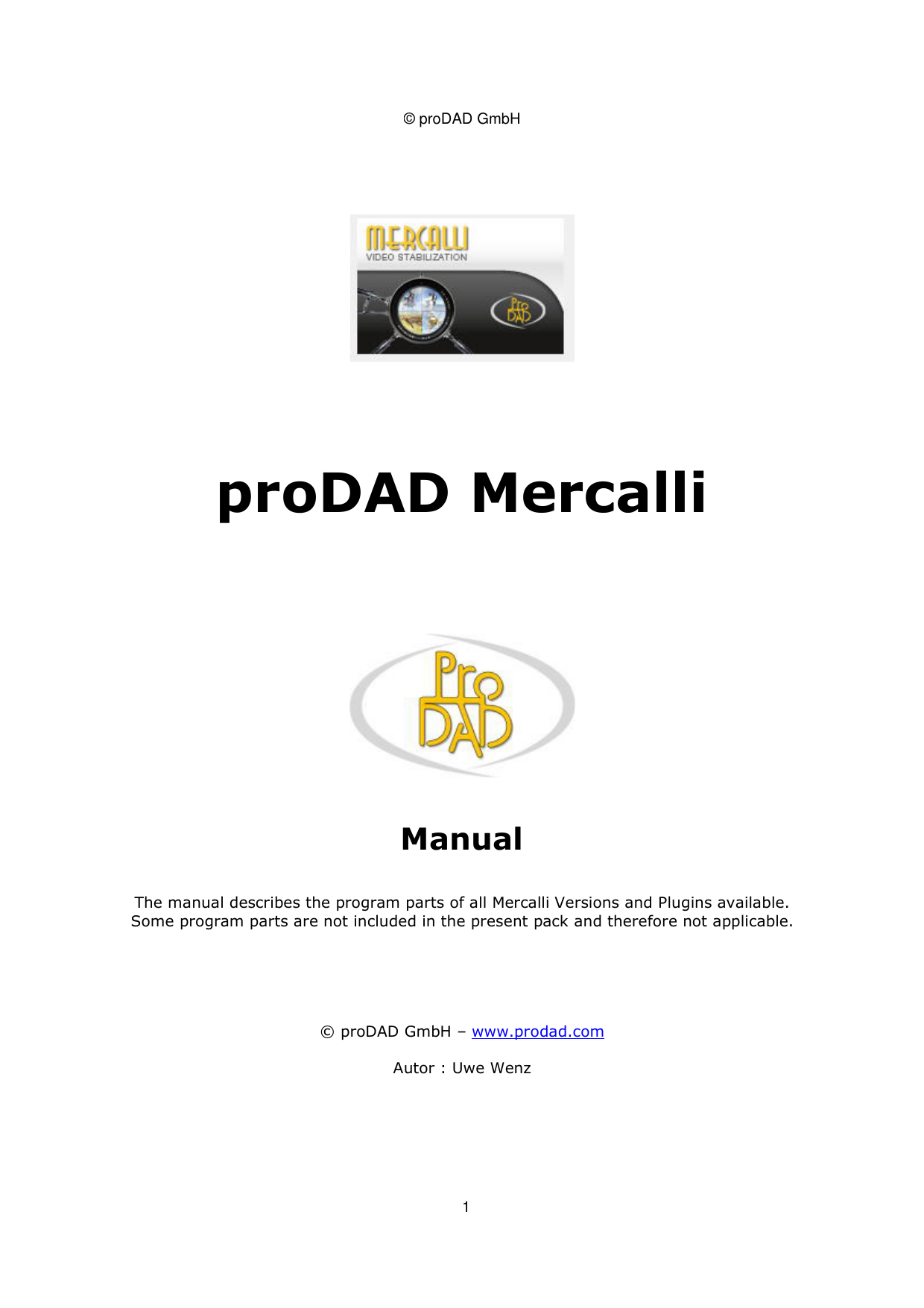 ProDAD Mercalli 3.0_en | Manualzz