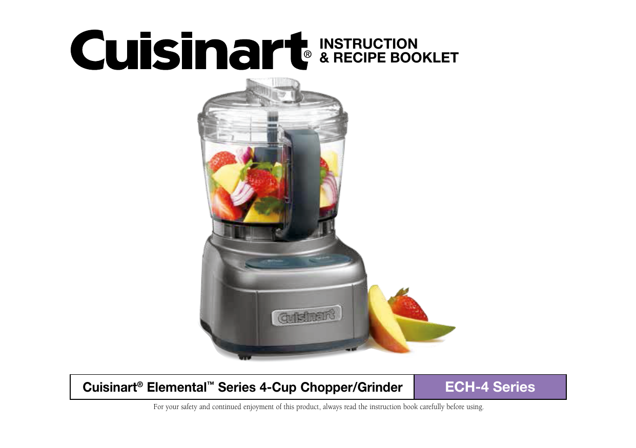 Cuisinart 4cup Elemental Food Processor Manualzz