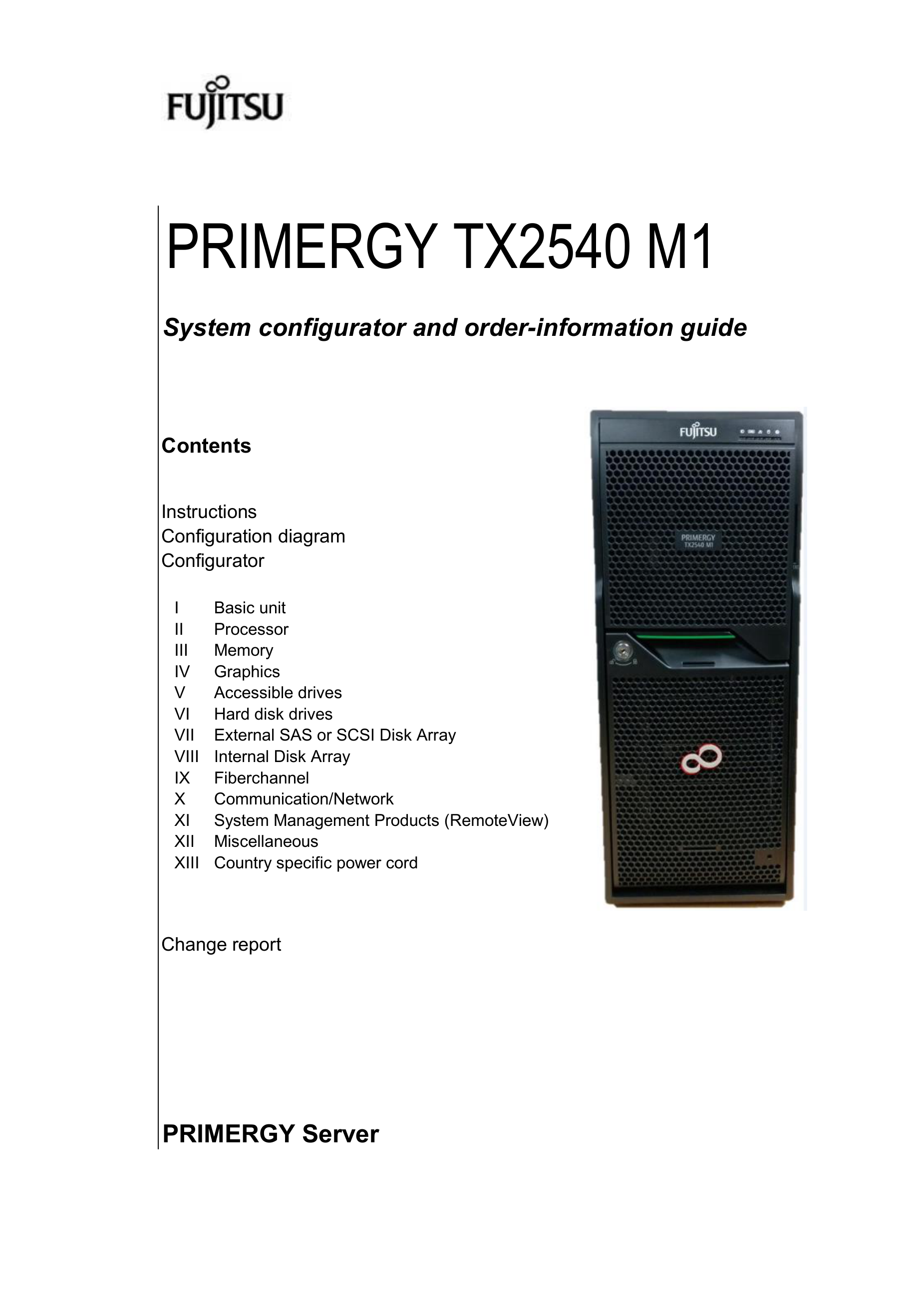 Configurator Primergy Tx2540 M1 Manualzz