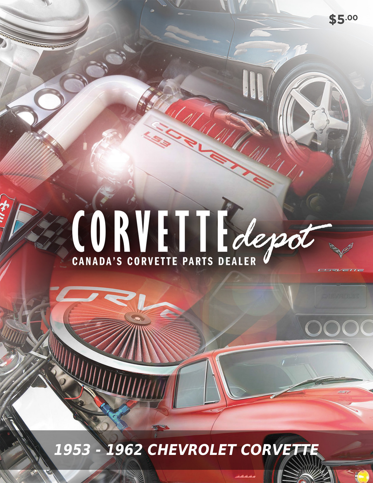 53-62 C1 Corvette Trunk Latch Bracket Fiberglass Use When Deleting Spare Tire 