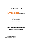 LTS-200 LTS-202N, LTS-200 LTS-205N Instruction Manual