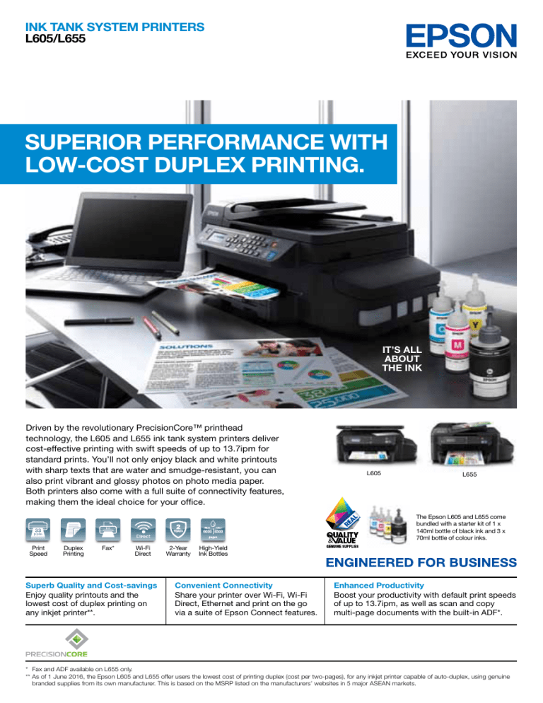 lowest cost inkjet printer