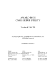 Award BIOS 4.51G / PG User Manual